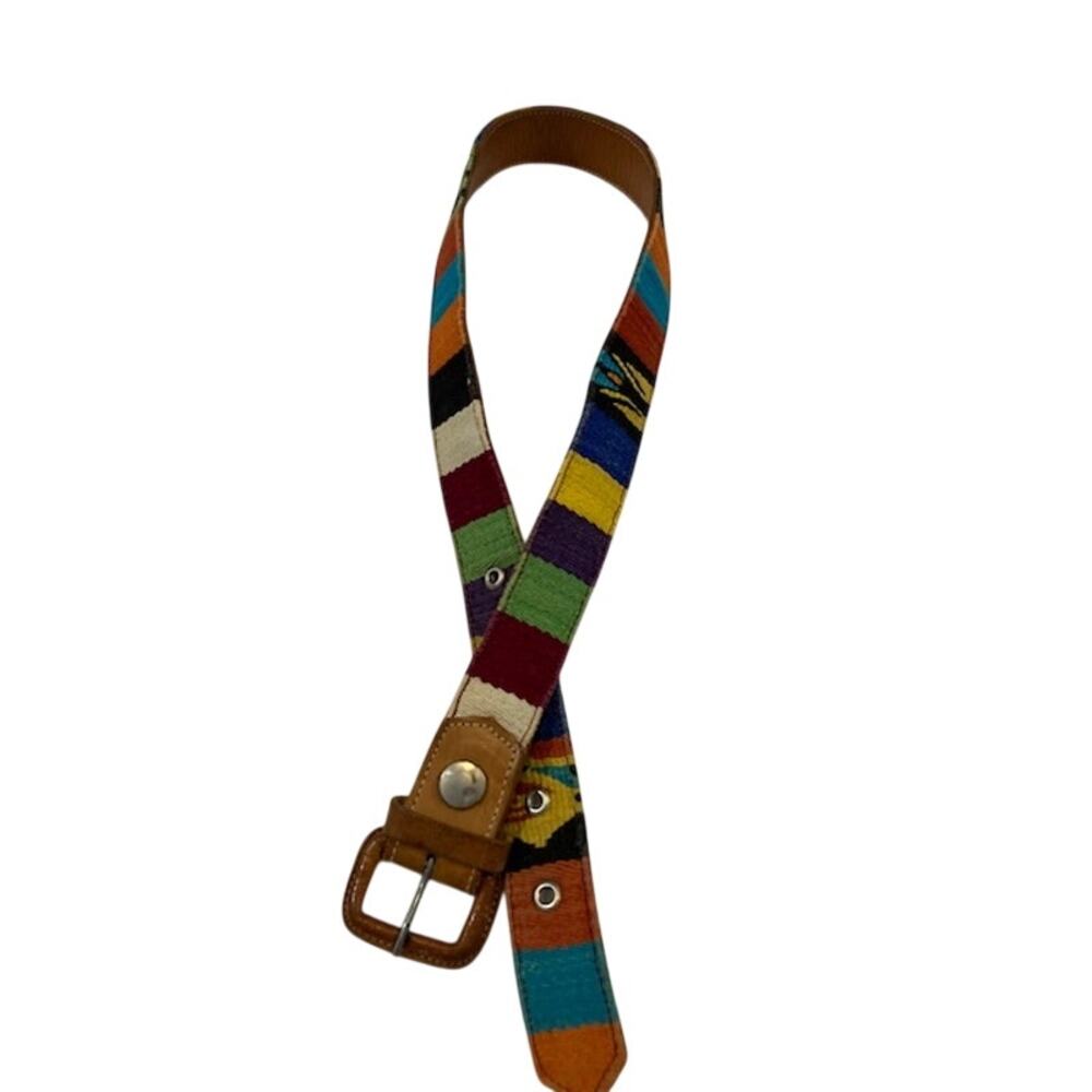 Guatemalan Women's Belt With Traditional Colorful Tribal Designs